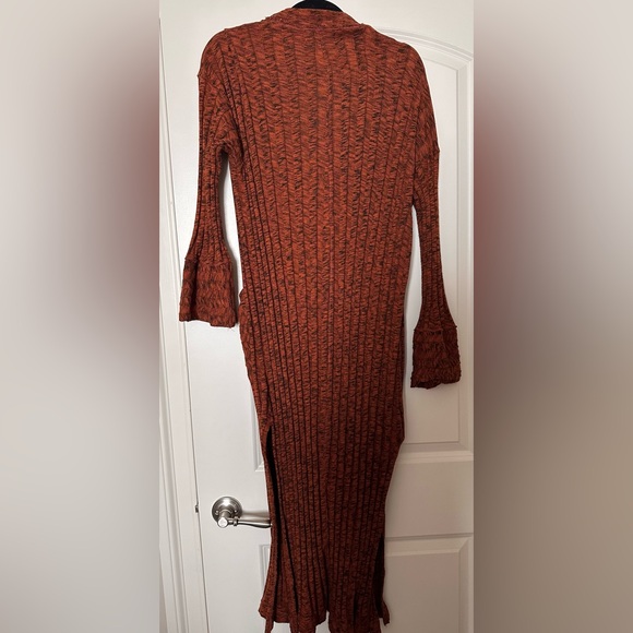 Free People Beach Nights Maxi Cardi Duster in Size Small, Cinnabar color - Picture 5 of 8